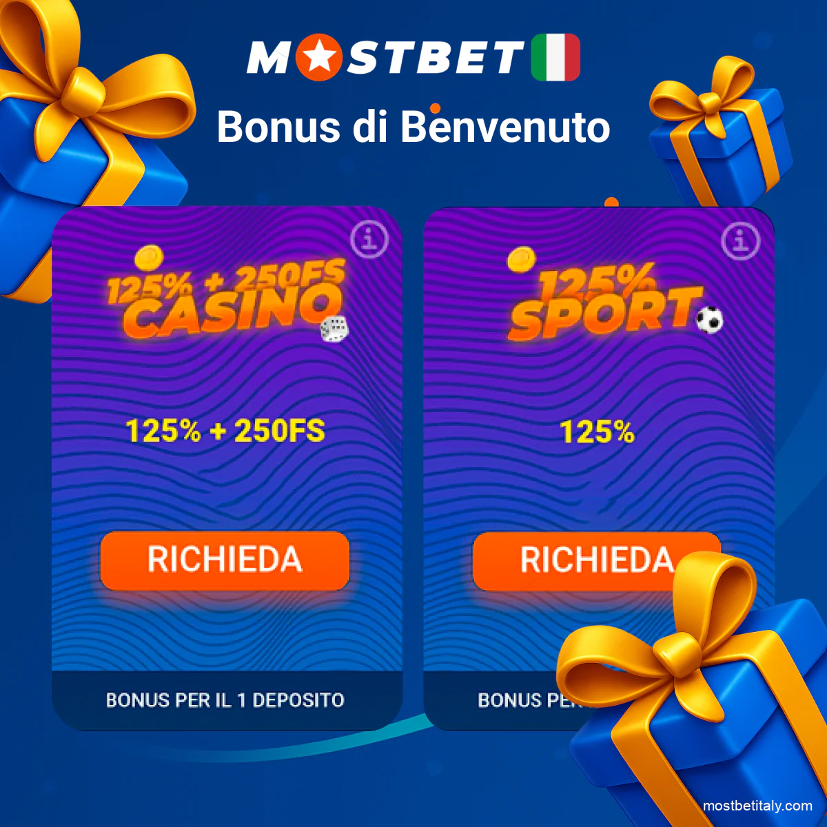Bonus di benvenuto per nuovi utenti sull’app Mostbet