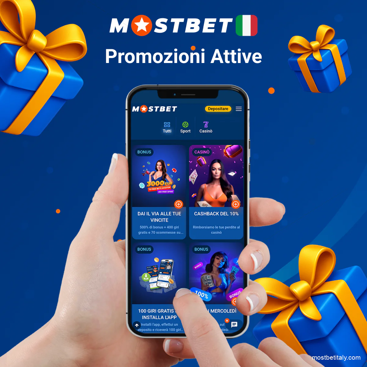 Promozioni attive e offerte settimanali sull’app Mostbet